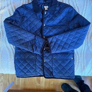 NWT JCREW Crewcuts Kids Unisex Size 12 Midnight Blue Quilted Jacket